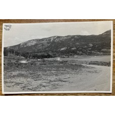 USHUAIA TIERRA DEL FUEGO ANTIGUA FOTO TIPO TARJETA POSTAL CIRCA 1965 EL LAGO ROCA